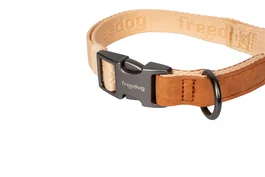 Freedog Collar Linum Sand Beige 25 mm x 45-66 cm Recycled