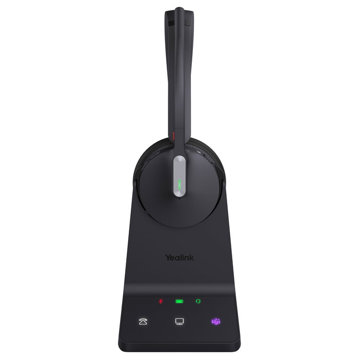 Yealink WH64 Auriculares Inalámbricos Diadema con Micrófono para Microsoft Teams y Bluetooth 5.2, Negro