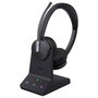 Yealink WH64 Auriculares Inalámbricos Diadema con Micrófono para Microsoft Teams y Bluetooth 5.2, Negro