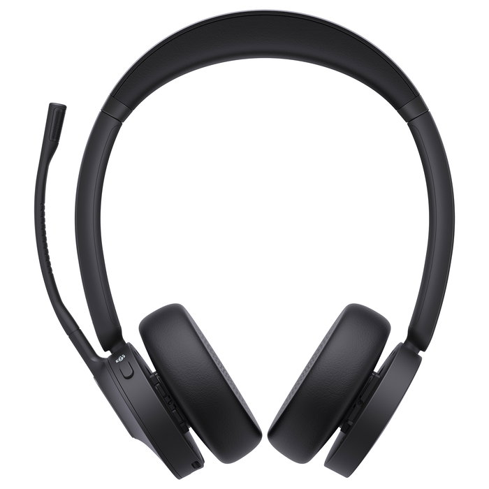 Yealink WH64 Auriculares Inalámbricos Diadema con Micrófono para Microsoft Teams y Bluetooth 5.2, Negro