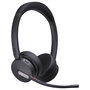 Yealink WH64 Auriculares Inalámbricos Diadema con Micrófono para Microsoft Teams y Bluetooth 5.2, Negro