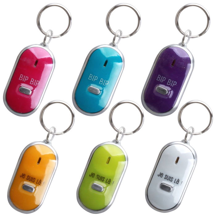 Mister Gadget Llavero Con Silbato Localizador 12 Unidades Con Luz Led