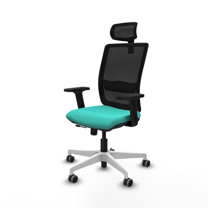 PIQUERAS Y CRESPO Silla de oficina Haches Turquesa y Negro PIQUERAS Y CRESPO Silla de oficina Haches Turquesa y Negro
