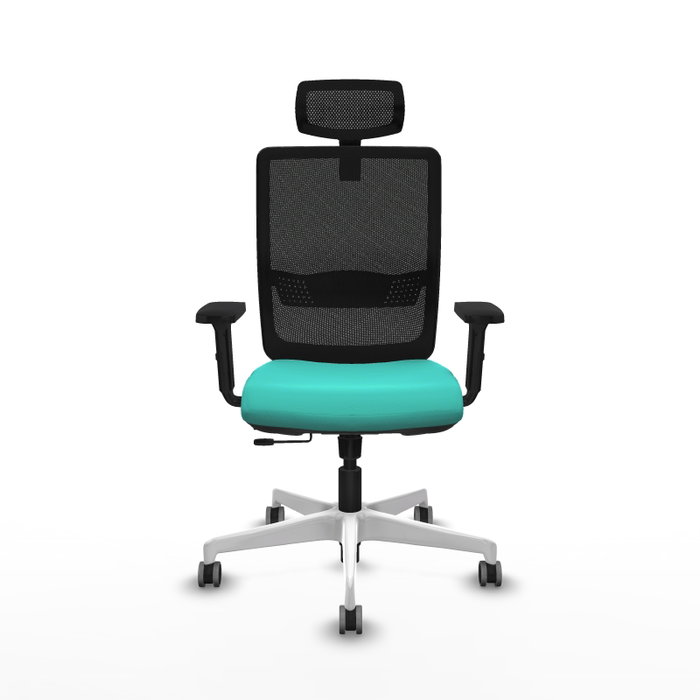 PIQUERAS Y CRESPO Silla de oficina Haches Turquesa y Negro PIQUERAS Y CRESPO Silla de oficina Haches Turquesa y Negro