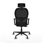 PIQUERAS Y CRESPO Silla de oficina Jorquera con mecanismo Sincro/Traslack Azul marino y Negro