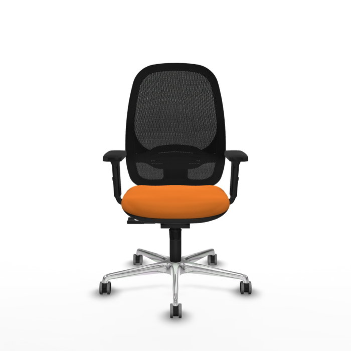 PIQUERAS Y CRESPO Silla de oficina Cilanco Naranja y Negro