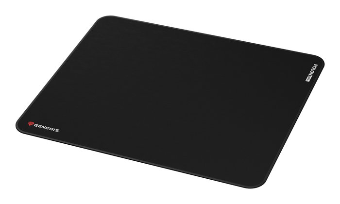 Genesis Polon 200 XL Alfombrilla de Ratón Gaming XL Negro 500x400mm, Superficie de Tela, Base de Goma Antideslizante y Bordes Cosidos