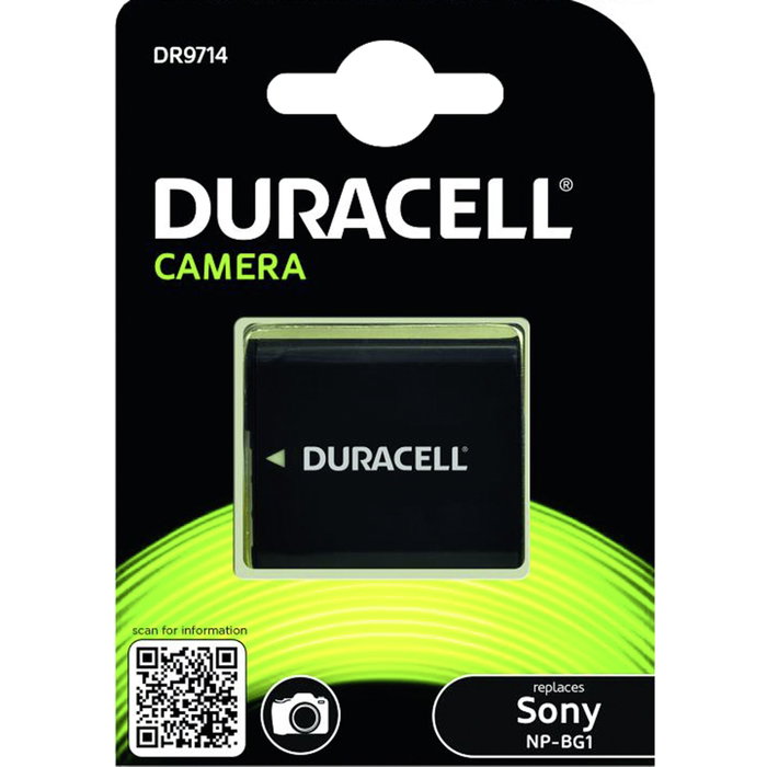 Duracell Batería de iones de litio 1020mAh para Sony NP-BG1 Duracell Batería de iones de litio 1020mAh para Sony NP-BG1