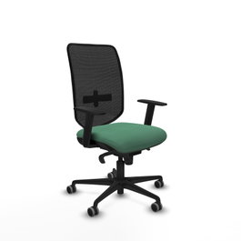 Ossa La mejor silla de oficina operativa con apoyo lumbar regulable, respaldo fijo y brazos 1D, ideal para 8 horas de uso y 120 Kg, perfecta para mobiliario de escritorio en casa
