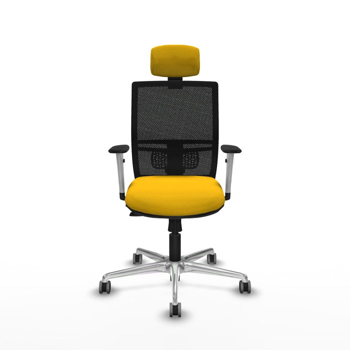 PIQUERAS Y CRESPO Silla de oficina Yunquera con mecanismo Sincro/Traslack Amarillo y Negro PIQUERAS Y CRESPO Silla de oficina Yunquera con mecanismo Sincro/Traslack Amarillo y Negro