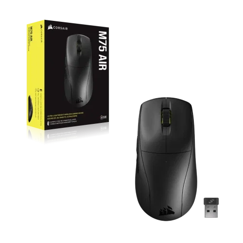 Corsair M75 AIR WIRELESS Ratón inalámbrico para juegos ultraligero - Negro