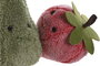DKD Home Decor Sujetapuertas Tropical Verde Rojo Poliester Fresa Pera Fruta 12 x 23 x 12 cm (2 Unidades)