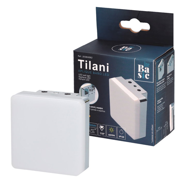 Basic_Line Aplique baño LED Tilani 4,5W 4000K IP44