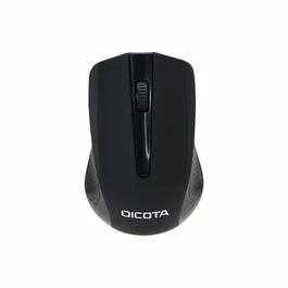 Dicota D31659 Ratón de Oficina Inalámbrico RF, Ambidextro, 1000 DPI, Negro