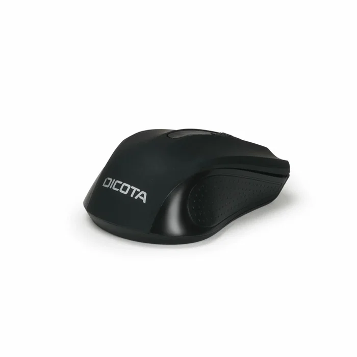 Dicota D31659 Ratón de Oficina Inalámbrico RF, Ambidextro, 1000 DPI, Negro