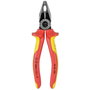 Knipex Alicate universal cromado con mangos aislados 180 mm