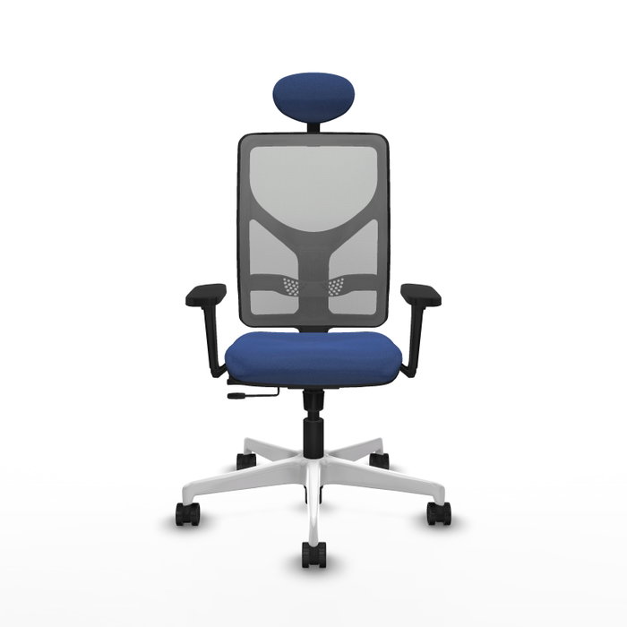 PIQUERAS Y CRESPO Silla de oficina Motilla Azul marino y Gris PIQUERAS Y CRESPO Silla de oficina Motilla Azul marino y Gris