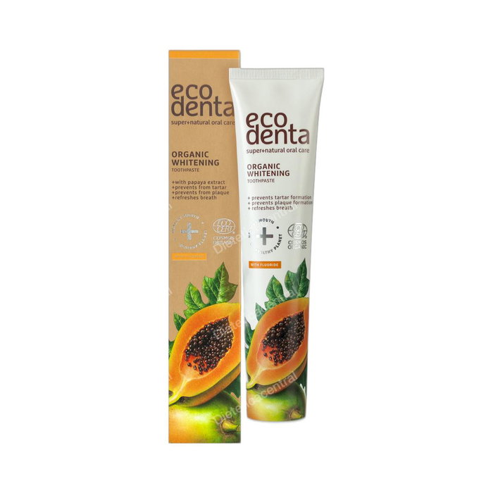 Ecodenta Certified Organic Whitening Papaya 75 ml Ecodenta Certified Organic Whitening Papaya 75 ml
