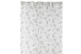 DKD Home Decor Cortina Alpino Blanco Gris Poliéster Metal 270 x 140 cm (2 Unidades)
