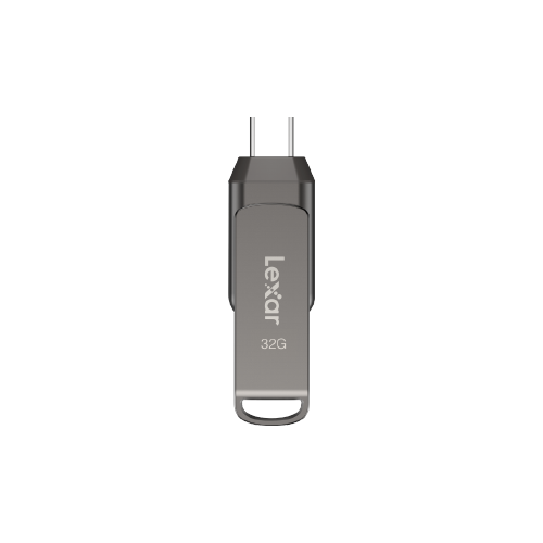 Lexar JumpDrive LJDD400032G-BNQNG - Memoria USB Flash 32 GB USB-C 3.2 Gen 1 con Velocidad de Lectura 130 MB/s, Diseño Giratorio, Color Gris Lexar JumpDrive LJDD400032G-BNQNG - Memoria USB Flash 32 GB USB-C 3.2 Gen 1 con Velocidad de Lectura 130 MB/s, Diseño Giratorio, Color Gris