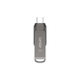 Lexar JumpDrive LJDD400032G-BNQNG - Memoria USB Flash 32 GB USB-C 3.2 Gen 1 con Velocidad de Lectura 130 MB/s, Diseño Giratorio, Color Gris