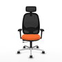 PIQUERAS Y CRESPO Silla de oficina Cilanco con mecanismo Sincro/Traslack Naranja y Negro