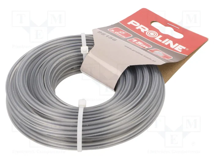PROLINE Hilo de desbrozadora de poliamida reforzado 3mm 15m cuadrado PROLINE Hilo de desbrozadora de poliamida reforzado 3mm 15m cuadrado