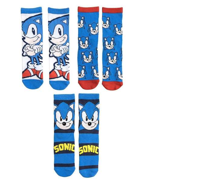 Cerdá Pack Calcetines 3 Piezas Sonic Talla 27/30 Cerdá Pack Calcetines 3 Piezas Sonic Talla 27/30