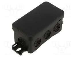 SIMET FASTBOX Caja de conexiones empotrada negra