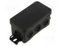 SIMET FASTBOX Caja de conexiones empotrada negra