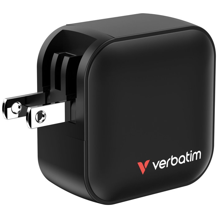 Verbatim Mini GaN Charger 70W 2xUSB-C PD, 1xUSB-A QC 3.0 Verbatim Mini GaN Charger 70W 2xUSB-C PD, 1xUSB-A QC 3.0