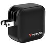 Verbatim Mini GaN Charger 70W 2xUSB-C PD, 1xUSB-A QC 3.0