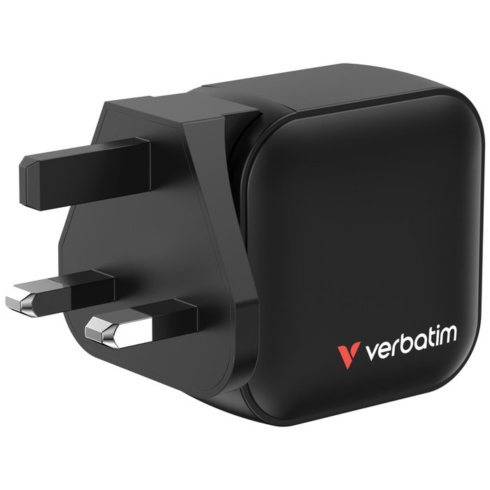 Verbatim Mini GaN Charger 70W 2xUSB-C PD, 1xUSB-A QC 3.0 Verbatim Mini GaN Charger 70W 2xUSB-C PD, 1xUSB-A QC 3.0