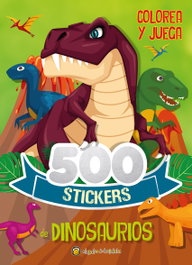 GATO DE HOJALATA, 500 Stickers de Dinosaurios, AA.VV. - GATO DE HOJALATA