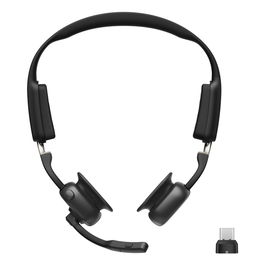 Shokz Openmeet Auriculares Bluetooth Conducción Ósea USB-C Dongle para Oficina y Llamadas Negro