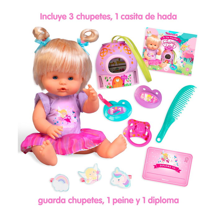 Nenuco Chupetes de Hadas con Vestido Temático y Accesorios