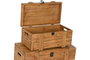 DKD Home Decor Set de 2 Baúles de Abeto Marrón
