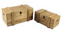 DKD Home Decor Set de 2 Baúles de Abeto Marrón
