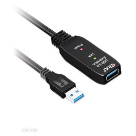 Club 3D CAC-1404 Cable de extensión USB 3.2 A de 5 m, 5 Gbps, Negro