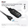 Club 3D CAC-1404 Cable de extensión USB 3.2 A de 5 m, 5 Gbps, Negro