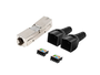 Lanberg PL2S6-6000TL Adaptador 2x RJ-45 Cat6 FTP Negro