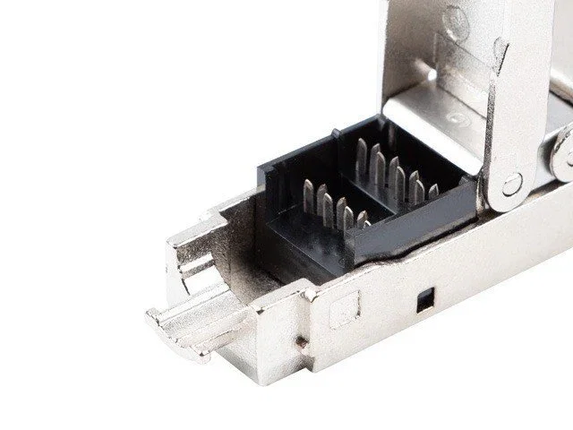 Lanberg PL2S6-6000TL Conector RJ-45 Cat6 F/UTP (FTP) Herramienta-Free, Color Negro, Pack de 2 Piezas