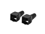 Lanberg PL2S6-6000TL Conector RJ-45 Cat6 F/UTP (FTP) Herramienta-Free, Color Negro, Pack de 2 Piezas