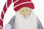 DKD Home Decor Figura Navidad Tradicional Gnomo Rojo Gris MDF Fieltro 6 x 39 x 20 cm (4 Unidades)