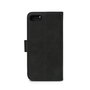 eSTUFF Funda cartera WALES PU para iPhone SE 2022 y iPhone SE 2020 con soporte y ranuras para tarjetas - Negra