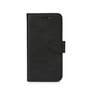 eSTUFF Funda cartera WALES PU para iPhone SE 2022 y iPhone SE 2020 con soporte y ranuras para tarjetas - Negra