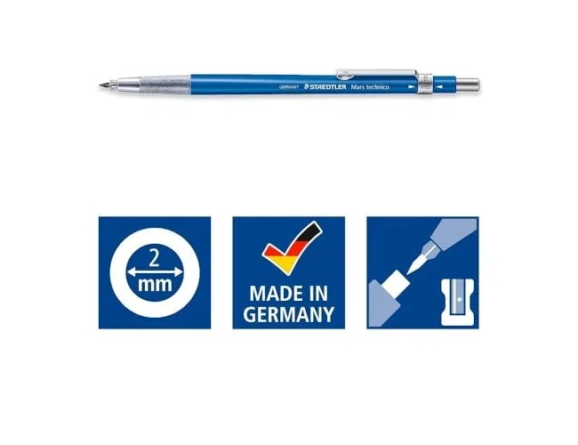 Staedtler Mars Technico Portaminas de 2 mm con Clip