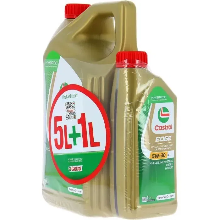 Castrol 057356 Aceite de Motor EDGE 5W-30 LL 6L Castrol 057356 Aceite de Motor EDGE 5W-30 LL 6L
