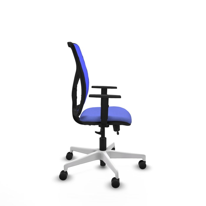 PIQUERAS Y CRESPO Silla de oficina Motilla con mecanismo Sincro/Traslack Azul