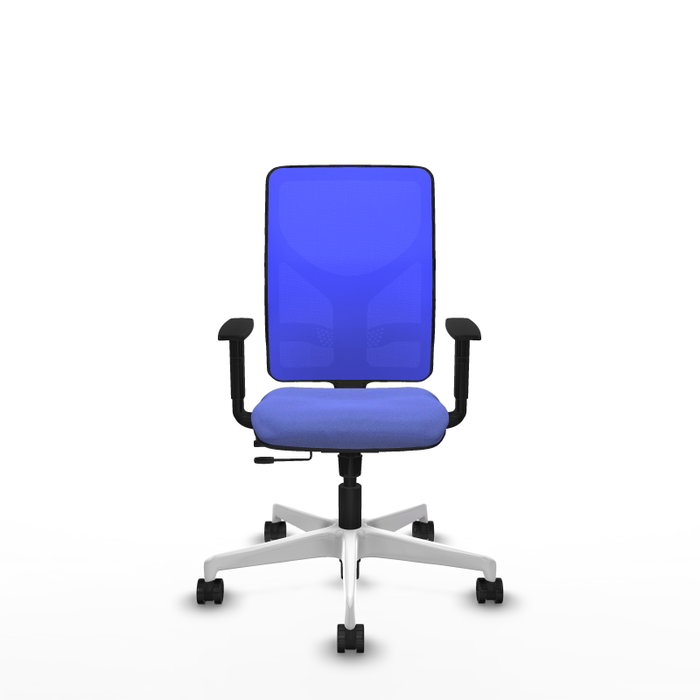 PIQUERAS Y CRESPO Silla de oficina Motilla con mecanismo Sincro/Traslack Azul
